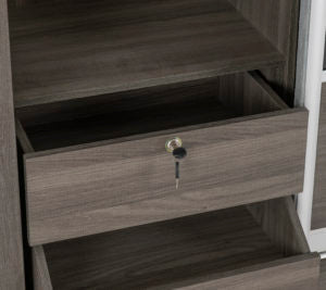 Lisbon 2 Door Sliding Wardrobe in Black Grain