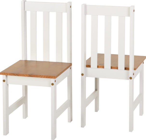 LUDLOW 1+2 DINING SET - WHITE/OAK LACQUER