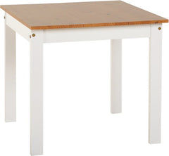 LUDLOW 1+2 DINING SET - WHITE/OAK LACQUER