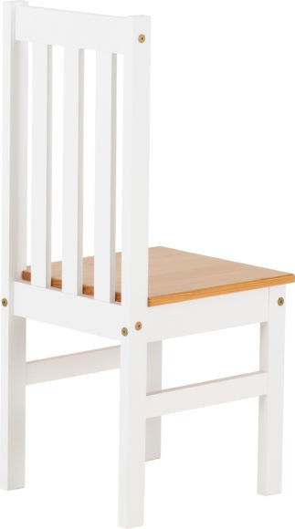 Ludlow Dining set with 6 Chairs - White/Oak Lacquer