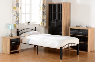 LUTON 3' BED - BLACK/Mattress included