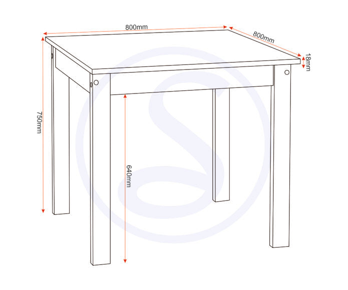 LUDLOW 1+2 DINING SET - WHITE/OAK LACQUER