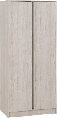 Malvern 2 Door Wardrobe Urban Snow