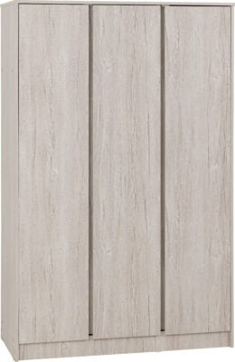 Malvern 3 Door Wardrobe Urban Snow