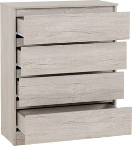 Malvern 2 Door Wardrobe Bedroom Set in Beige Finish Recessed Handles