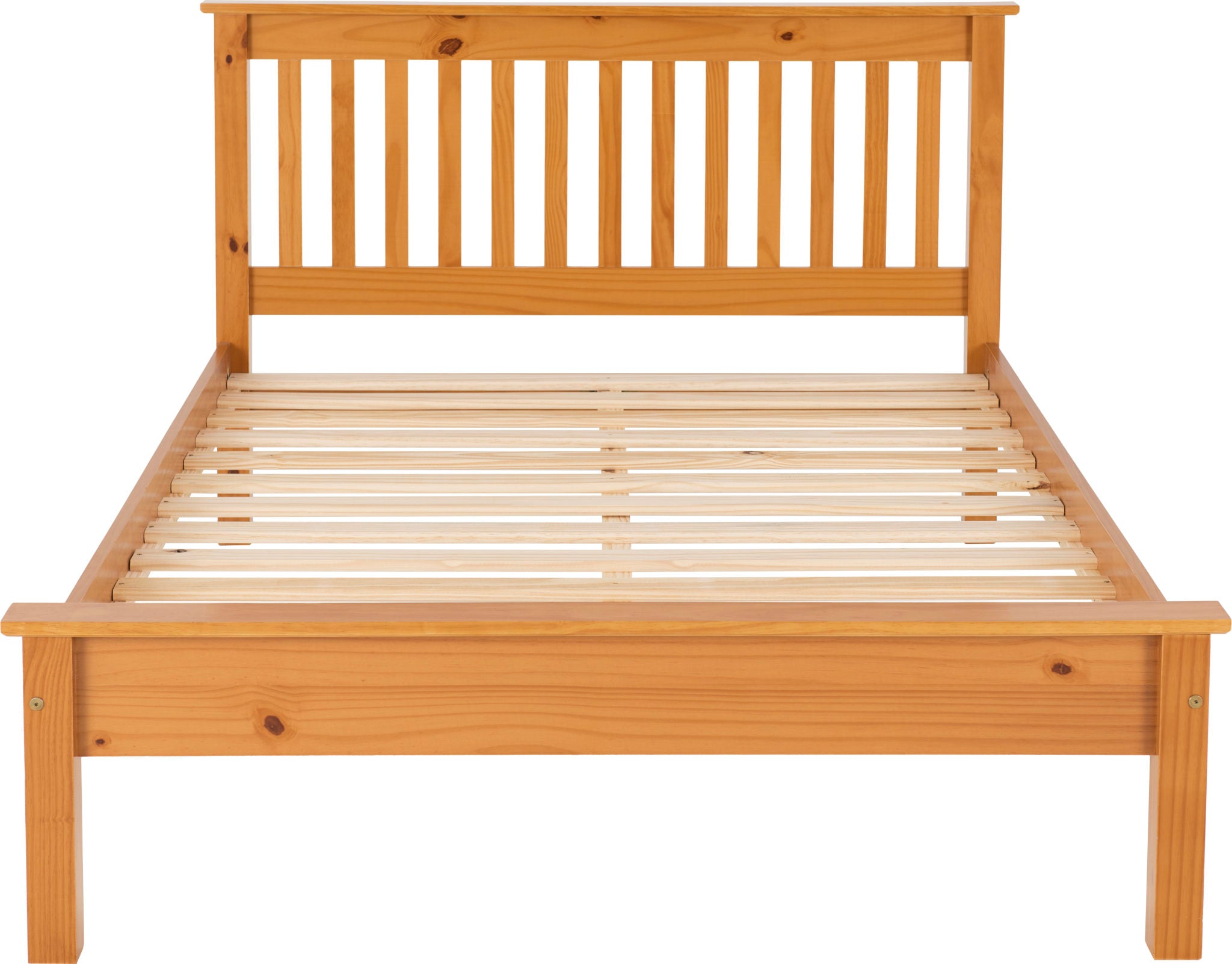 Monaco 5ft King size Bed Low Foot End in Antique Pine
