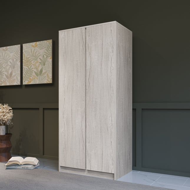 Malvern 2 Door Wardrobe Urban Snow