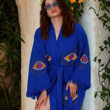 NAYA Kimono in Sapphire Blue