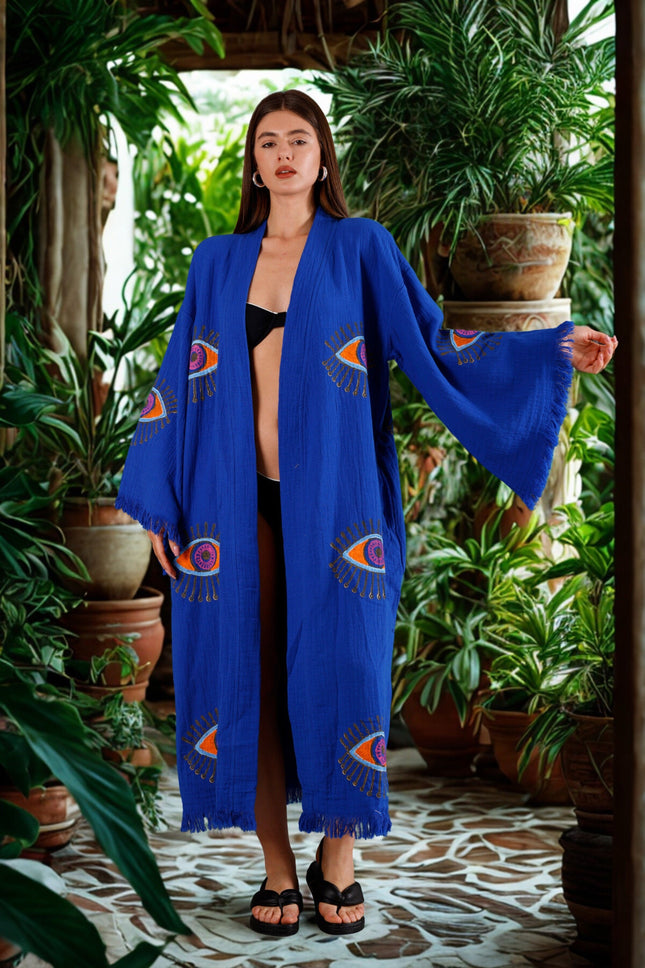 NAYA Kimono in Sapphire Blue