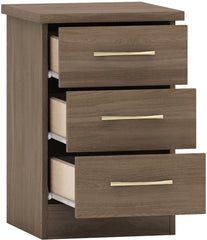 Nevada 2 Door 1 Drawer Wardrobe Bedroom Set Rustic Oak Effect - Online-Furniture-And-Fashion-Store