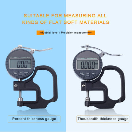 0-10mm Range Digital Display Micrometer Thickness Gauge