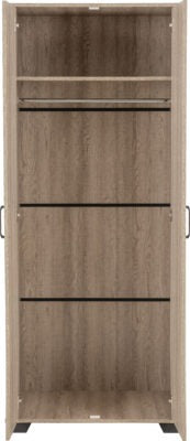 Oliver 2 Door Wardrobe in Light Oak Effect