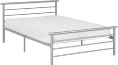 Orion 4ft6 Double Bed Frame in Silver