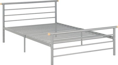Orion 4ft6 Double Bed Frame in Silver