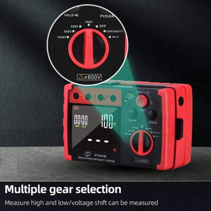 BENETECH GT5307B Professional LCD Digital Insulation Resistance Tester, GT5307B Insulation Resistance Tester