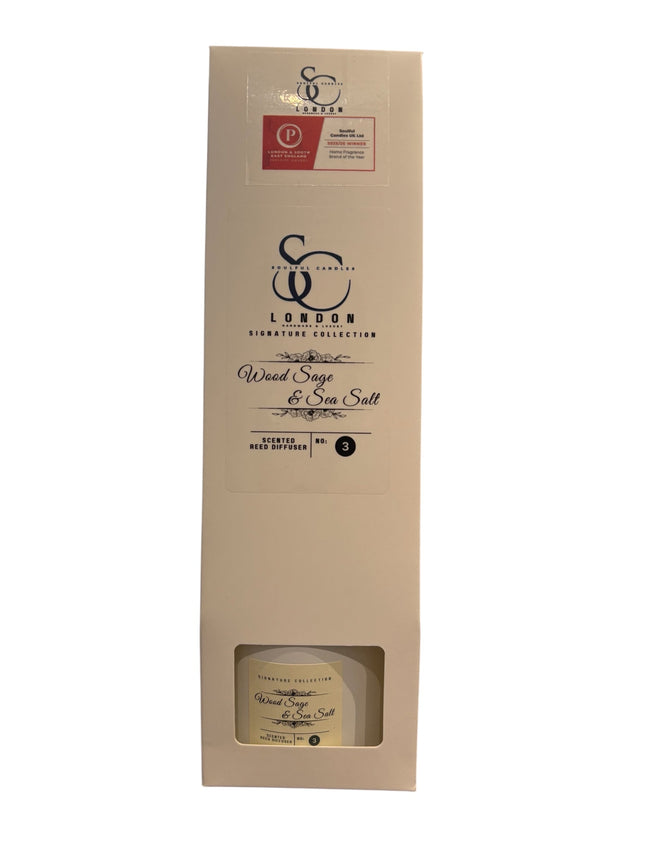 Wood Sage & Sea Salt Reed Diffuser (100ml) – Clean, Coastal Calm