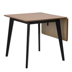 Roxby Extending Dining Table 80-120cm in Oak & Black - Sits 2-4 people