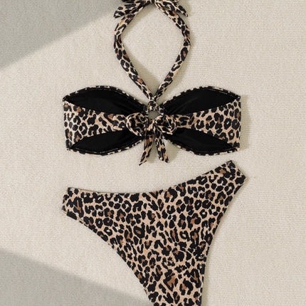 "2025 Sexy Bandeau Push-Up Bikini Set - Brazilian Thong Swimwear for Women"