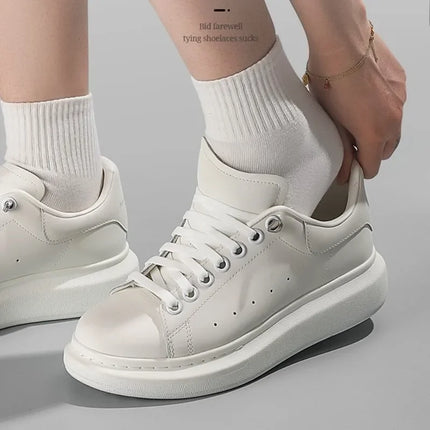 Flat Elastic Shoe Laces Sneakers No Tie Shoelaces for Shoes Tennis Quick Shoelace Clips Without Ties Shoe Accessories Kids Adult