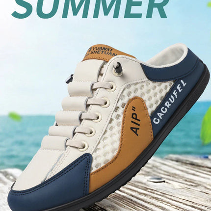 Men's Fashion Soft-soled Half Slippers Summer Men Trendy Bottom Casual Shoes Soft Sole Support Shoes Sneakers Zapatos De Hombre