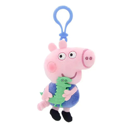 12cm Genuine Peppa Pig Plush Pendant Children's Toy Kawaii Peppa George Cartoon Anime Plush Key Chain Backpack Pendant Kids Gift