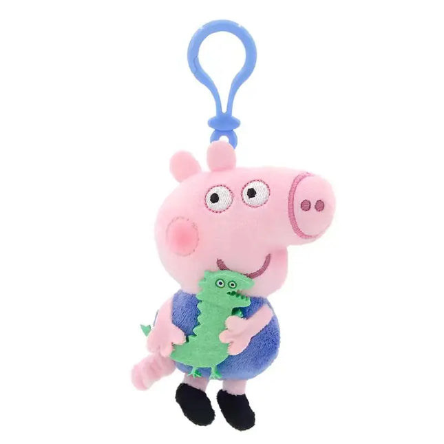 12cm Genuine Peppa Pig Plush Pendant Children's Toy Kawaii Peppa George Cartoon Anime Plush Key Chain Backpack Pendant Kids Gift