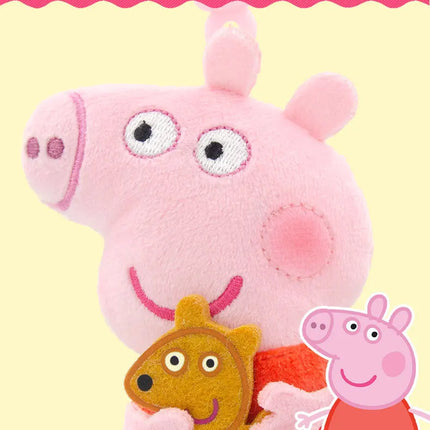 12cm Genuine Peppa Pig Plush Pendant Children's Toy Kawaii Peppa George Cartoon Anime Plush Key Chain Backpack Pendant Kids Gift