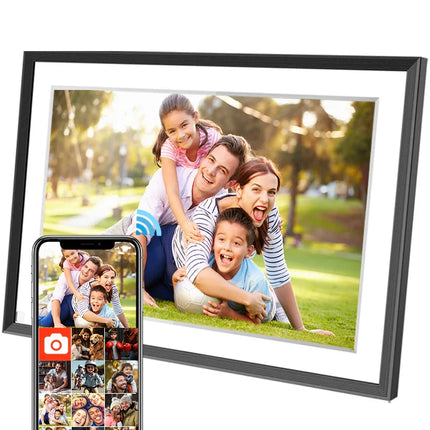 Frameo 10.1 Inch WiFi Digital Picture Frame，1280 * 800IPS HD Cloud Smart Digital Photo Frame,32GB Storage, Wall Mountable, Auto-