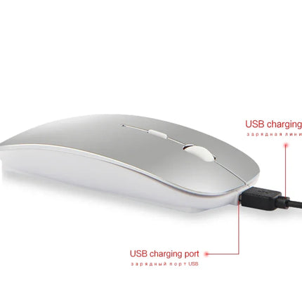 Bluetooth Mouse for APPle MacBook Air Pro Retina 11 12 13 15 16 mac book Laptop Wireless Mouse Rechargeable Mute Gaming Mouse
