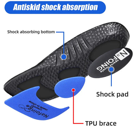 EVA Insoles for Shoes Sole Shock Orthotic Insole Absorption Deodorant Breathable Cushion Running Insoles for Feet Arch Suppor