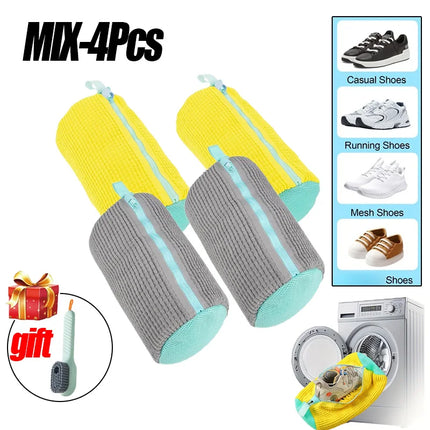 Laundry Bags Shoe Washing Machine Bag-with Zipper Laundry Bag with Rich Fluff Inside, Perfect for Sneakers and Casual Shoes