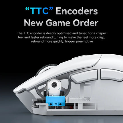 Attack Shark R1 Wireless Mouse Bluetooth Gaming Mouse PAW3311 Sensor,1000Hz Return-rate,Tri-mode,Ergonomic,Rechargeable