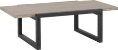 SELMA COFFEE TABLE - MEDIUM OAK/BLACK OAK EFFECT