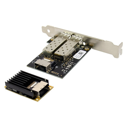 ST7243 MiniPCI-E Dual Interface Fiber Gigabit Fiber Optic SFP Server Network Card, MiniPCI-E Dual Interface