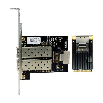 ST7243 MiniPCI-E Dual Interface Fiber Gigabit Fiber Optic SFP Server Network Card, MiniPCI-E Dual Interface