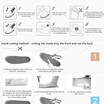 Arch Support Insole for Feet Men Women Orthopedic Insoles for Shoes Comfortable Shock-absorbing Inserts Sport Running Shoe Sole