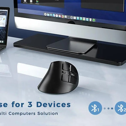 Bluetooth Vertical Wireless Mouse for Tablet Laptop Notebok Rechargeable USB Wireless Mouse Ergonomics Right Hand