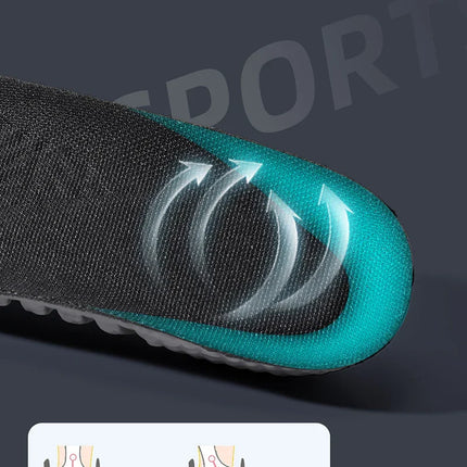 EVA Insoles for Shoes Sole Shock Orthotic Insole Absorption Deodorant Breathable Cushion Running Insoles for Feet Arch Suppor