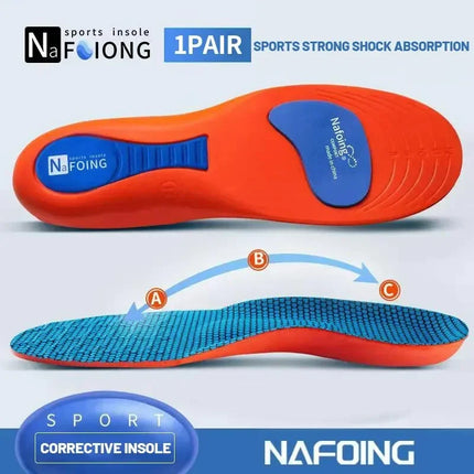 Sport Insoles for Shoes Sole Orthopedic Insoles Shock Absorption Deodorant Breathable Cushion Running Insoles for Feet Man Women