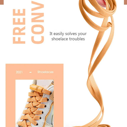 Magnetic Locking Shoelaces without ties Sneakers elastic laces  Children Adults Quick On/Off Shoelaces Shoe accessories 1 Pair