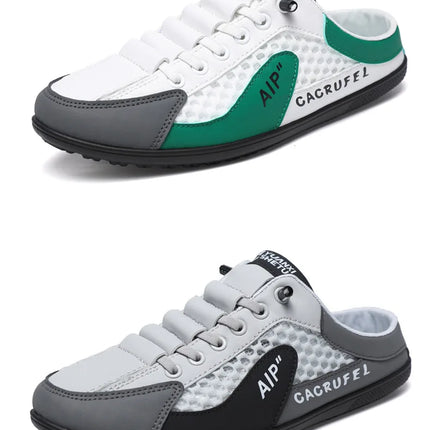 Men's Fashion Soft-soled Half Slippers Summer Men Trendy Bottom Casual Shoes Soft Sole Support Shoes Sneakers Zapatos De Hombre