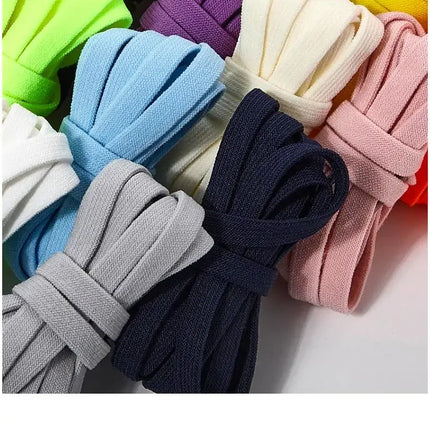 Flat Elastic Shoe Laces Sneakers No Tie Shoelaces for Shoes Tennis Quick Shoelace Clips Without Ties Shoe Accessories Kids Adult