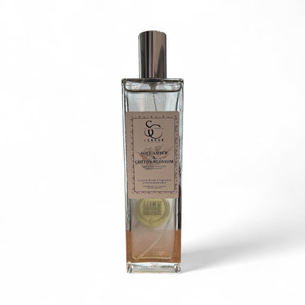 Soft Amber & Cotton Blossom Odour Eliminating Room Spray (Alcohol‑Free, Odouraze-Infused) – 100ml