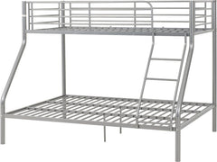 Tandi Triple Sleeper Bunk Bed in Silver Finish full sized double as the bottom bunk