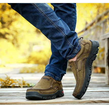 Comfortable and Breathable Non-Slip Set Feet Outdoor Hiking Sneakers Formal Shoes for Men, 47, 48