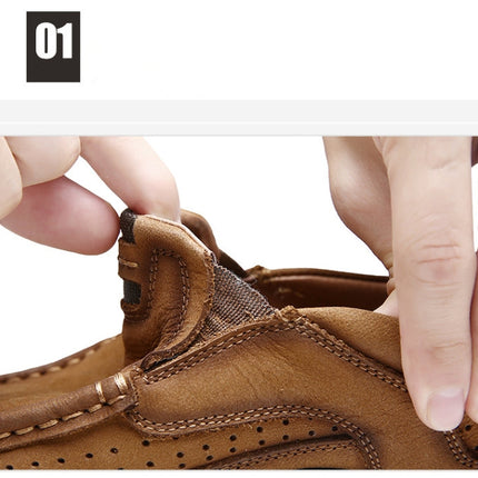 Comfortable and Breathable Non-Slip Set Feet Outdoor Hiking Sneakers Formal Shoes for Men, 47, 48