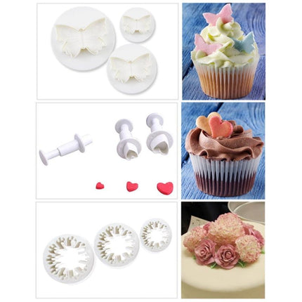 Cake Decorating Tools Fondant Plunger Cutters Biscuit Cake Mold Bakeware Accessories, Cake Decorating Tools