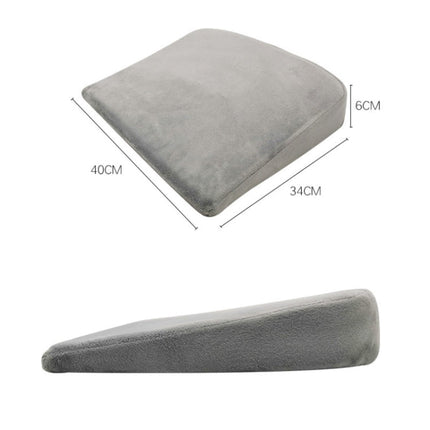Memory Foam Infant Triangle Slope Cushion Pregnant Women Newborn Nursing Pillow, Colour: Crystal Soft Gray
