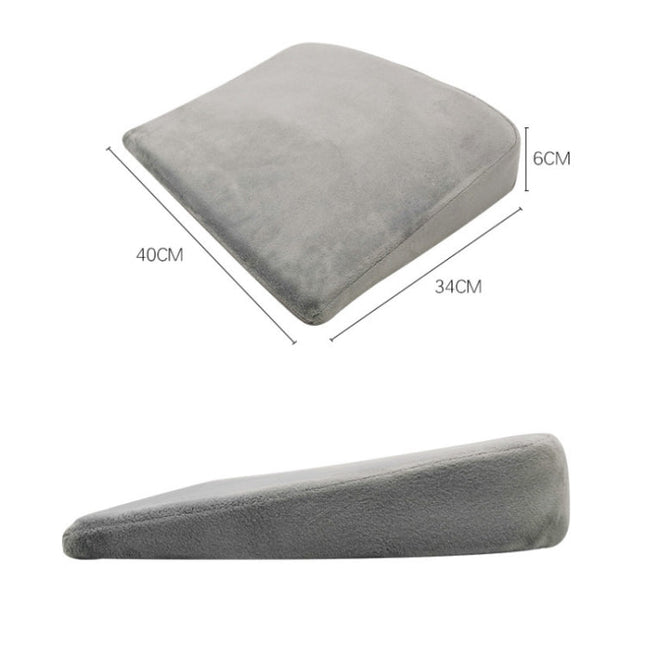 Memory Foam Infant Triangle Slope Cushion Pregnant Women Newborn Nursing Pillow, Colour: Crystal Soft Gray