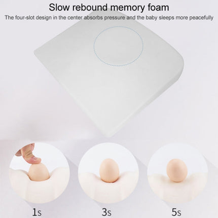 Memory Foam Infant Triangle Slope Cushion Pregnant Women Newborn Nursing Pillow, Colour: Crystal Soft Gray